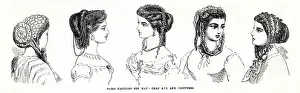 Headdresses: Paris coiffures for May 1866