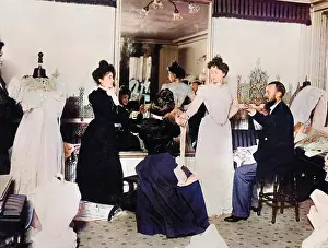 Doorknocker: Paris Dressmakers 1900