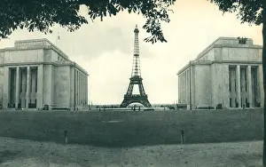 Paris Expo 1937, View Of The Eiffel Tower