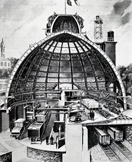 Schneiders: Paris Exposition 1900. Cut-away view of the Schneider's