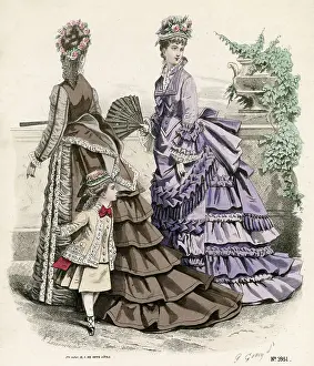 Bustle: Paris Fashions for 1874