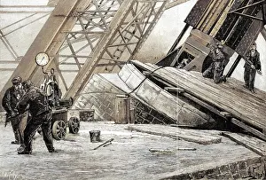 Travaux: Paris, France - Tour Eiffel, construction