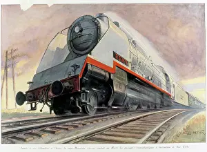 Railway: Paris - Le Havre express train