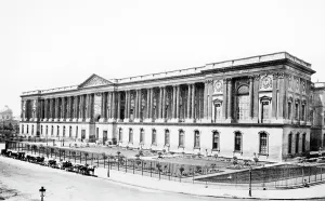 C1871: Paris, the Louvre, the Colonnade c1871