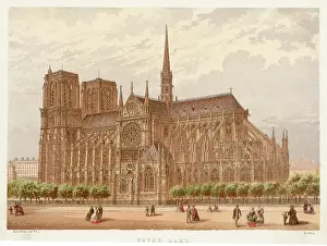 Buttress: PARIS/NOTRE DAME C1870
