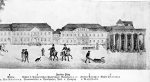 Linden: Pariser Platz in Berlin, around 1820