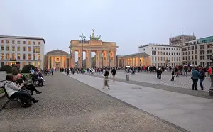 Brandebourg: Pariser Platz and Brandenburg Gate, Berlin, Germany