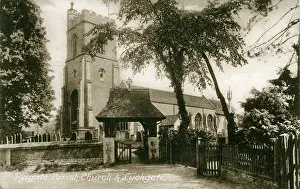 Redhill: Parish Church & Lychgate, Reigate, Surrey
