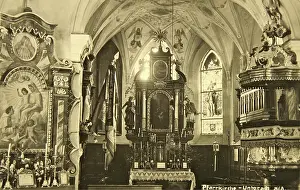Altars: Parish Church of Unterach am Attersee. Inner space