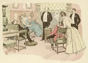 Contented: PARISIAN GROUP SMOKING