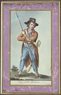 Patriot: Parisian Sans Culotte. Anonymous Drawing