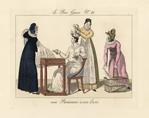 Mesangere: A Parisian woman dressing