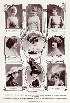 Headpiece: Parisienne models wearing headdresses 1914