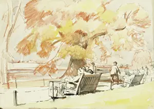 Lakeside: Park benches