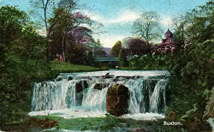 Buxton: The Park & Waterfall, Buxton, Derbyshire