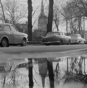 Puddles: Parked cars