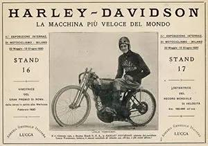 Davidson: PARKHURST ON MOTORBIKE