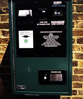 Vending: Parking ticket vending machine, London