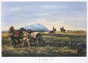 Currier: A Parley: Ready for an Emergency A Settler and