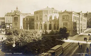 Kristiania: Parliament building in Oslo, Norway