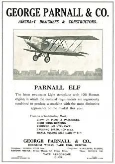 Parnall: Parnall Elf Two Seater Light Aeroplane