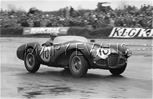 Lagonda: Parnell in Lagonda, Silverstone, England