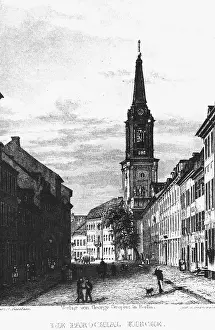 Gaertner: The Parochialkirche in Berlin, 1828