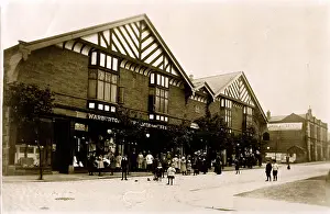 Timbered: Part-timbered Market Hall Building, Unknown Location