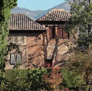Partal Gardens, Alhambra, Granada, Andalusia, Spain