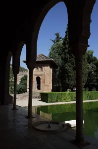 Jalousie: Partal Oratory (small mosque), Alhambra, Granada, Spain
