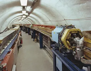 Accelerator: Particle accelerator tunnel, CERN, Geneva. CERN