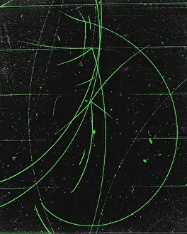 Accelerator: Particle Tracks in Cloud Chamber