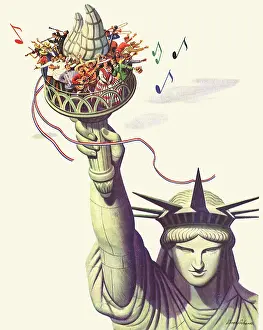 Atop: Party Atop Statue of Liberty Torch