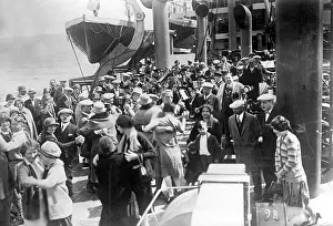 Norddeutsche: Party on board the passenger ship Bremen, 1929