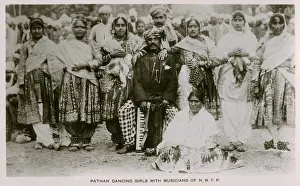 Peshawar: Pashtun Dancing girls with musicians - Peshawar