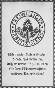 Willing: Pass of the Freiwilliger Arbeitsdienst - Voluntary
