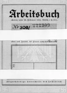 Legitimation: Pass of the Reich Labor Service, 1936