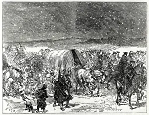 Wagons: Passage of the River Issel, winter 1794-1795