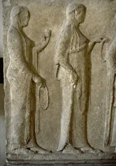 Slabs: Passage of Theores. Detail of the Three Graces