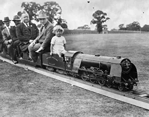 Passangers: Passangers on board of a miniature railway