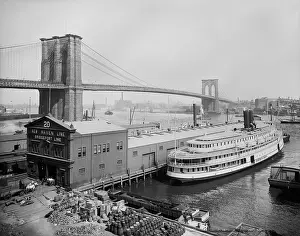 Transporation: Passenger ferry docked at Pier 20 on South
