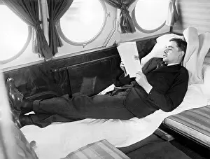 Pullman: Passenger reading on board a Dornier Do X, 1929
