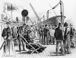 Entertain: Passenger ship around 1870