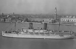 Anchored: The passenger ship General von Steuben anchors in Venice