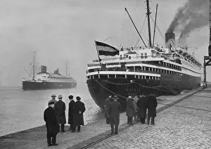 Depart: Passenger ship prepares to depart