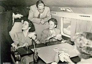 Sabena: Passengers aboard a Sabena Douglas DC-6