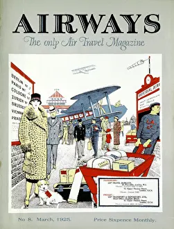 Croydon: Passengers arriving to embark for Paris at Croydon