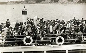 Lifebelt: Passengers on board the Steamship Queen, Southampton