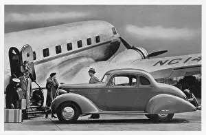 Alight: PASSENGERS DESCEND PLANE