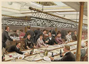 Entury: Passengers eating dinner on a cruise ship